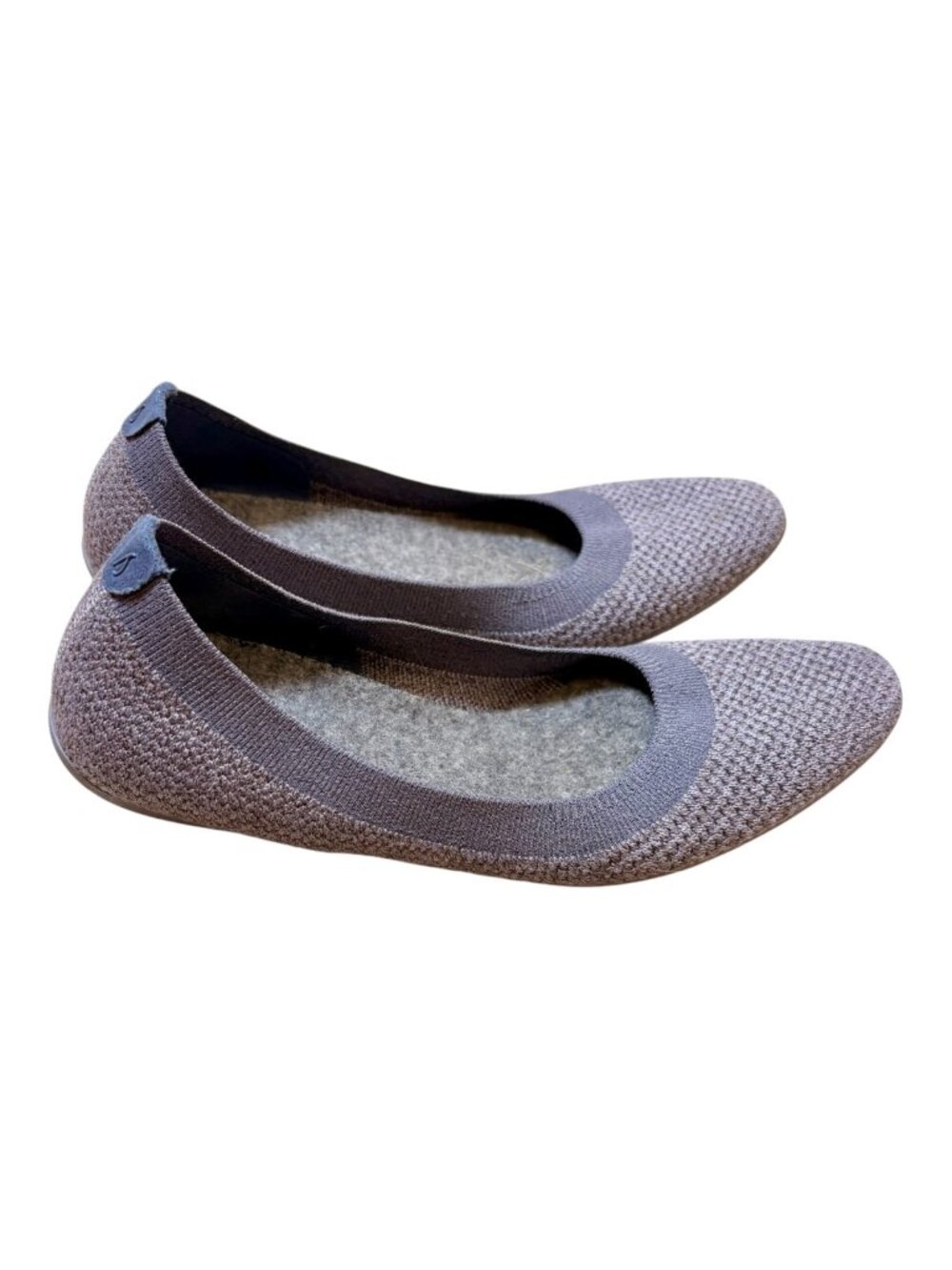 Allbirds Gray Tree Breezer Knit Ballet Flats Washable Insoles Size 7.5